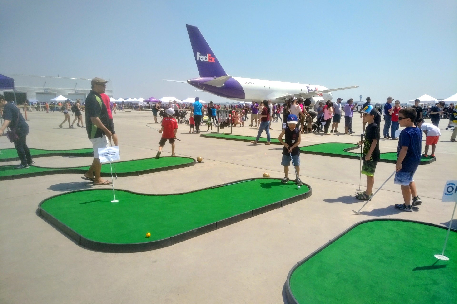 Ace2Putt Mini Putt course at fundraiser sponsored by FedEx